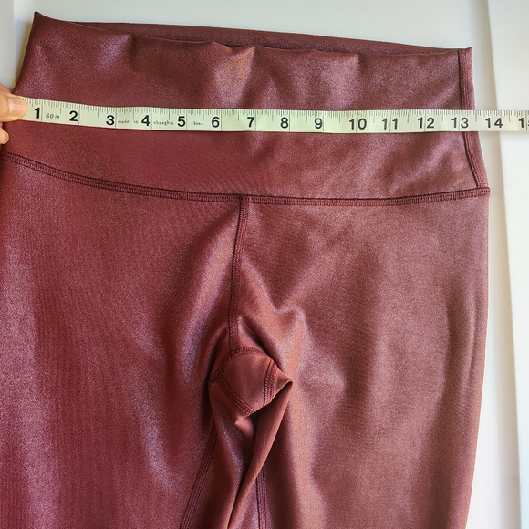 Lululemon wunder train high-rise Tight activewear metallic radiate red merlot - Picture 5 of 17